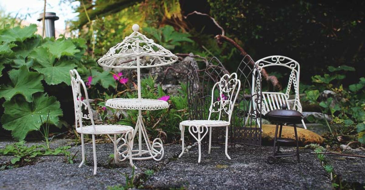 Cozy bistro patio setup with focal point