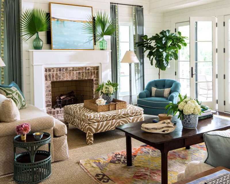 Bright coastal living room
