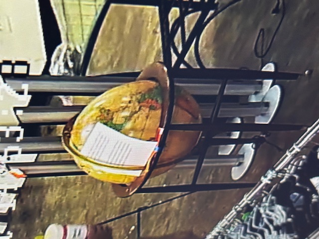 Vintage globe bar stand found at thrift store for $299, originally $1000