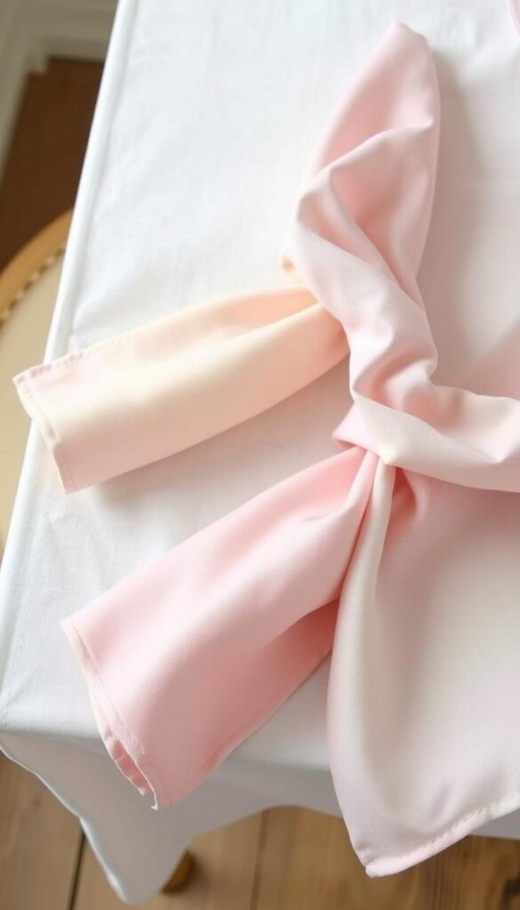 Dye linen napkins in pastel hues Dye linen napkins in pastel hues
