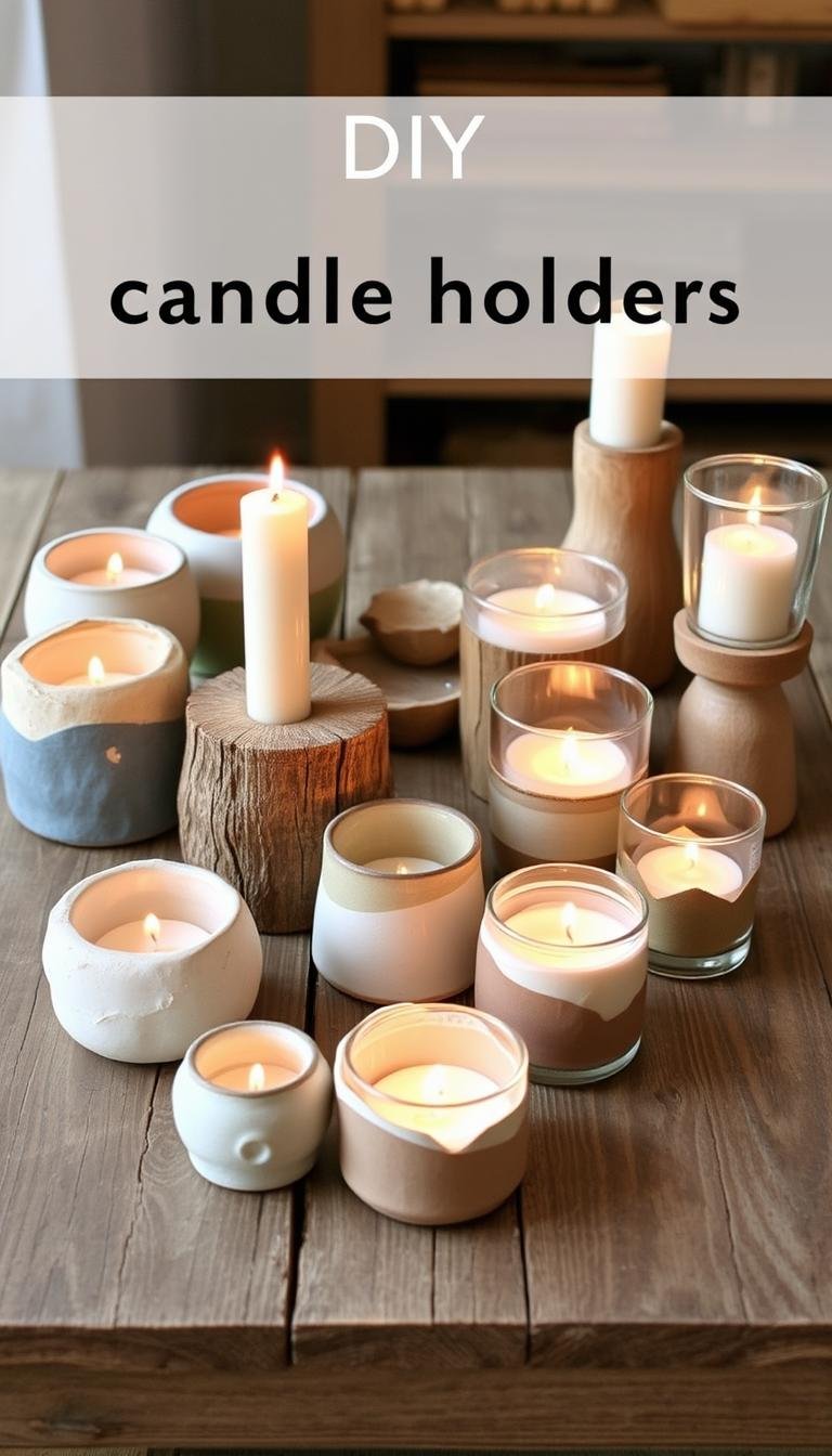 DIY Candle Holders: Warm Up Your Space Without Spending a Lot