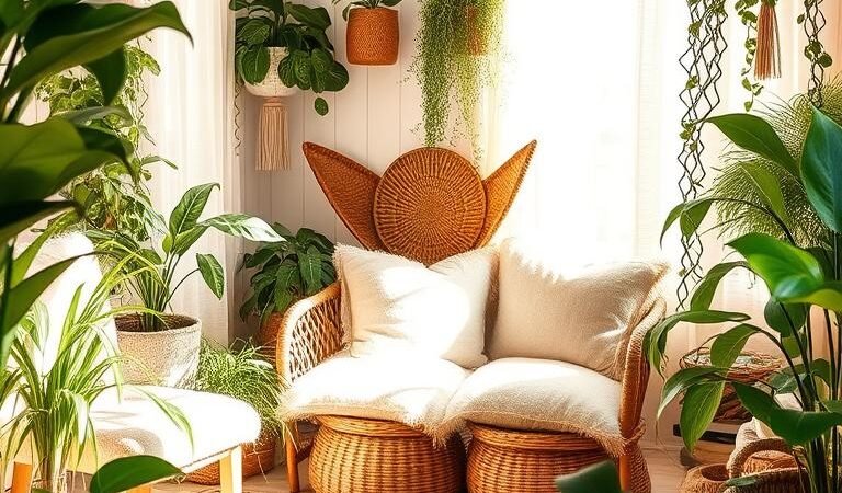 * Indoor Plants and Macramé for a Boho Chic Vibe: Tips