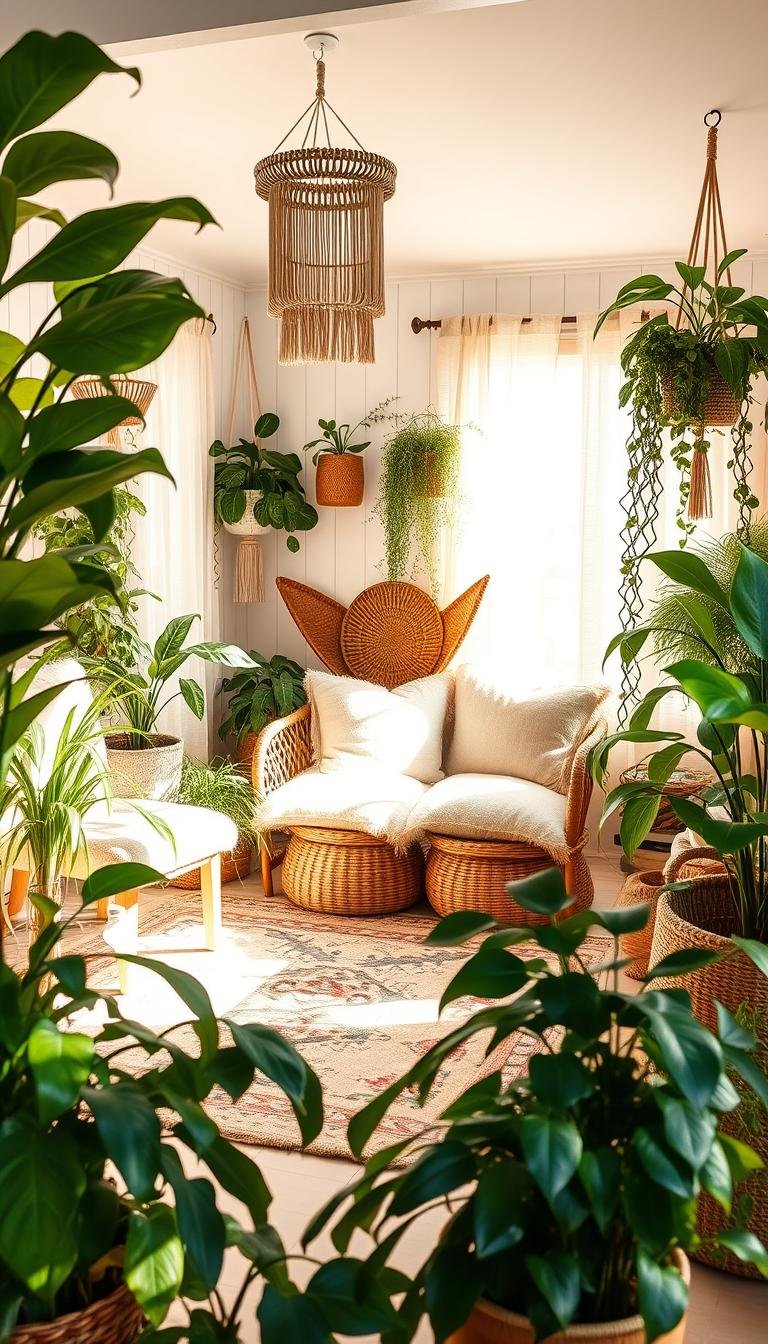 * Indoor Plants and Macramé for a Boho Chic Vibe: Tips