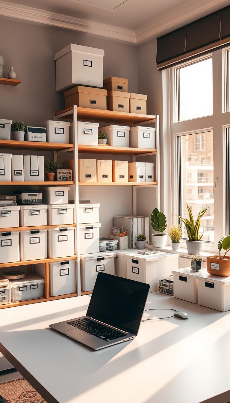 Create a Neatly Organized Home Office with * Labeling Tips