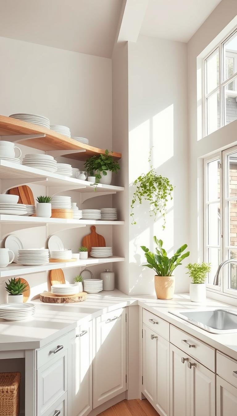 Open Shelving Ideas to Make Small Kitchens Feel Airy