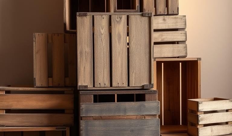 * Reclaimed Wood Crafts: Turn Old Crates into Beautiful New Decor