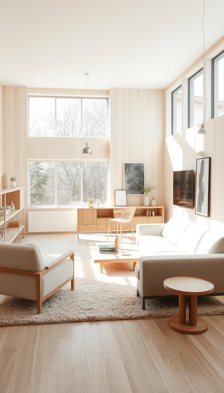 Embracing * Scandinavian Minimalism: Light Wood and Clean Lines