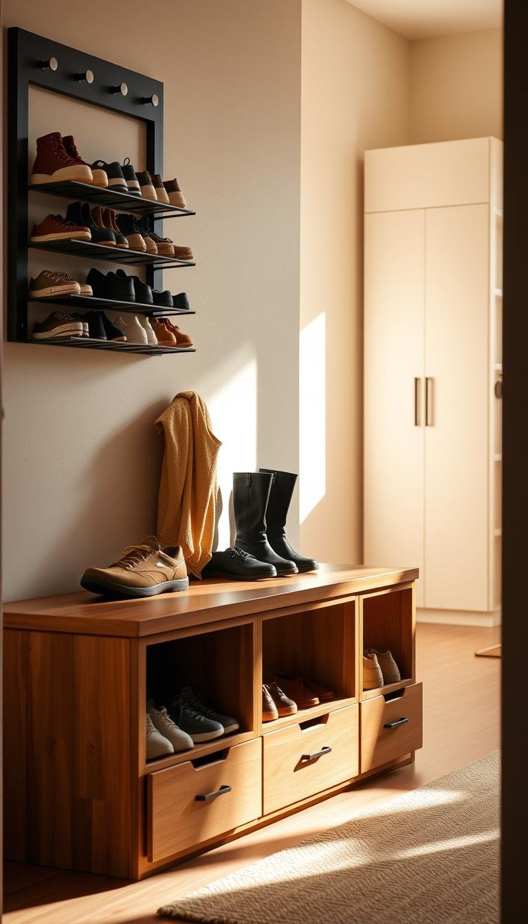 * Shoe Storage Solutions to Keep Your Entryway Tidy: Organized Living