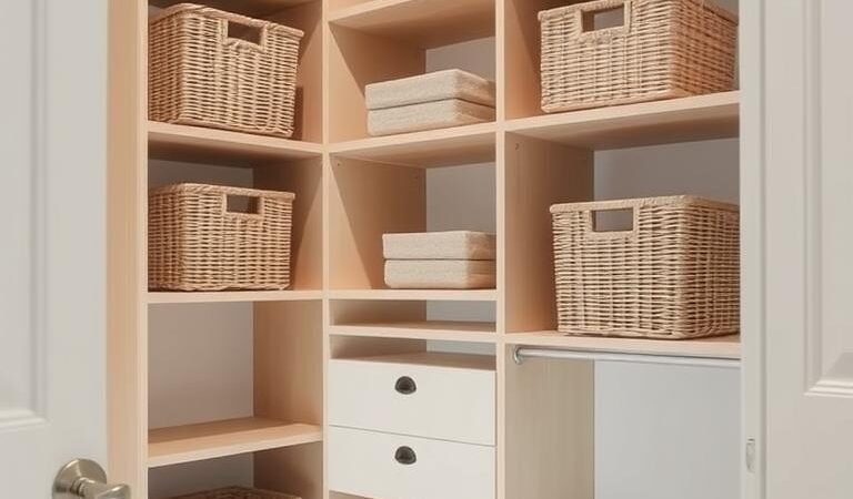Optimize Small Closets with Space-Saving Shelves and Baskets