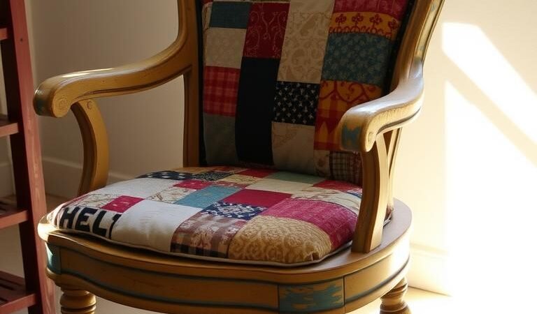 * Thrift Flip: Upcycle an Old Chair with Paint & Fabric Tutorial