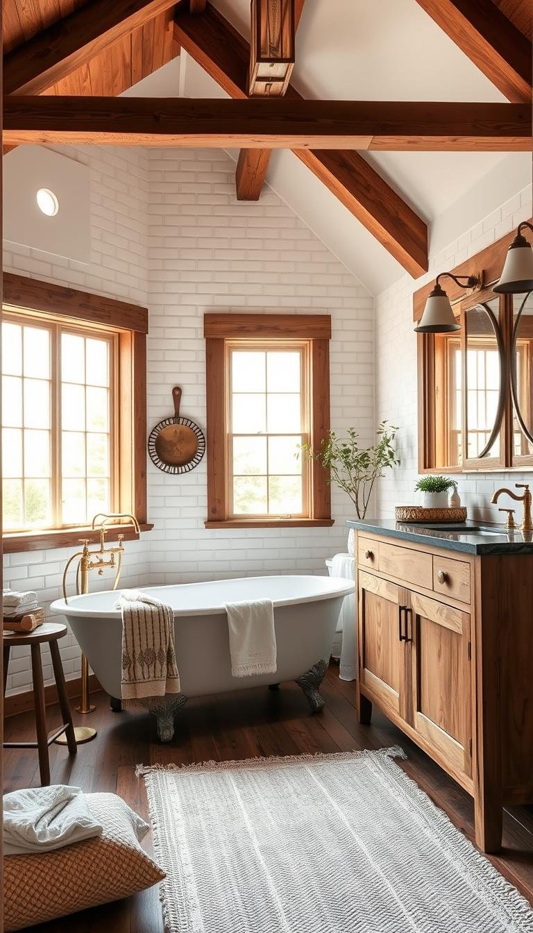 Timeless Farmhouse Bathroom Decor for a Spa-Like Feel